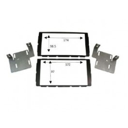 Kit integration 2 DIN NISSAN MICRA 2014- NOIR LAQUE