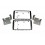 Kit integration 2 DIN NISSAN MICRA 2014- NOIR LAQUE