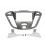 Kit integration 2 DIN FORD TOURNEO CUSTOM 2012- ARGENT (a cder  FORD1519127)
