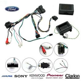 COMMANDE VOLANT FORD FIESTA 2012- (avec ecran deporte) - Pour SONY complet avec interface specifique