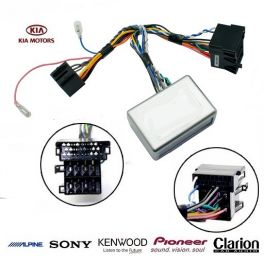 COMMANDE VOLANT KIA SORENTO 2009- AVEC AMPLI - Pour SONY complet avec interface specifique