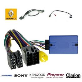 COMMANDE VOLANT Renault Kangoo 2008- - Update List Pour SONY complet avec interface specifique