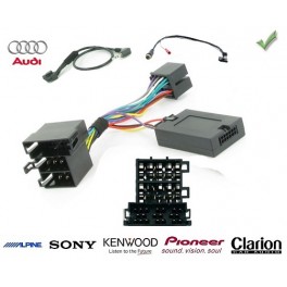 COMMANDE VOLANT AUDI A1 2010- - Pour KENWOOD complet avec interface specifique-