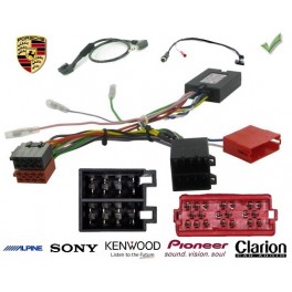 COMMANDE VOLANT Porsche Cayenne 2002-2007 ISO - Pour JVC complet avec interface specifique