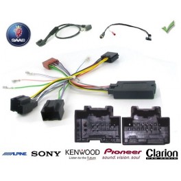 COMMANDE VOLANT SAAB 9.3 2008- - Pour JVC complet avec interface specifique