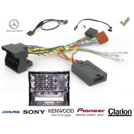 COMMANDE VOLANT Mercedes SLK 2004- FAKRA SANS AMPLI - Pour CLARION complet avec interface specifique