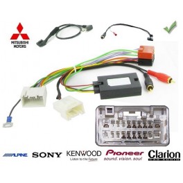 COMMANDE VOLANT Mitsubishi Lancer EVO10 2010- - Pour CLARION complet avec interface specifique