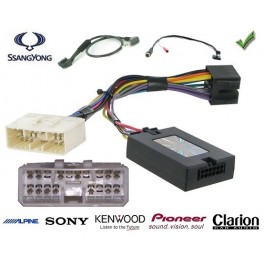 COMMANDE VOLANT Ssang Yong Actyon A230 - Pour CLARION complet avec interface specifique