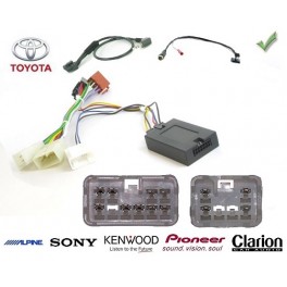 COMMANDE VOLANT Toyota Avensis Verso 2003- - Pour CLARION complet avec interface specifique