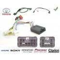 COMMANDE VOLANT Toyota Corolla Verso 2004- - Pour CLARION complet avec interface specifique